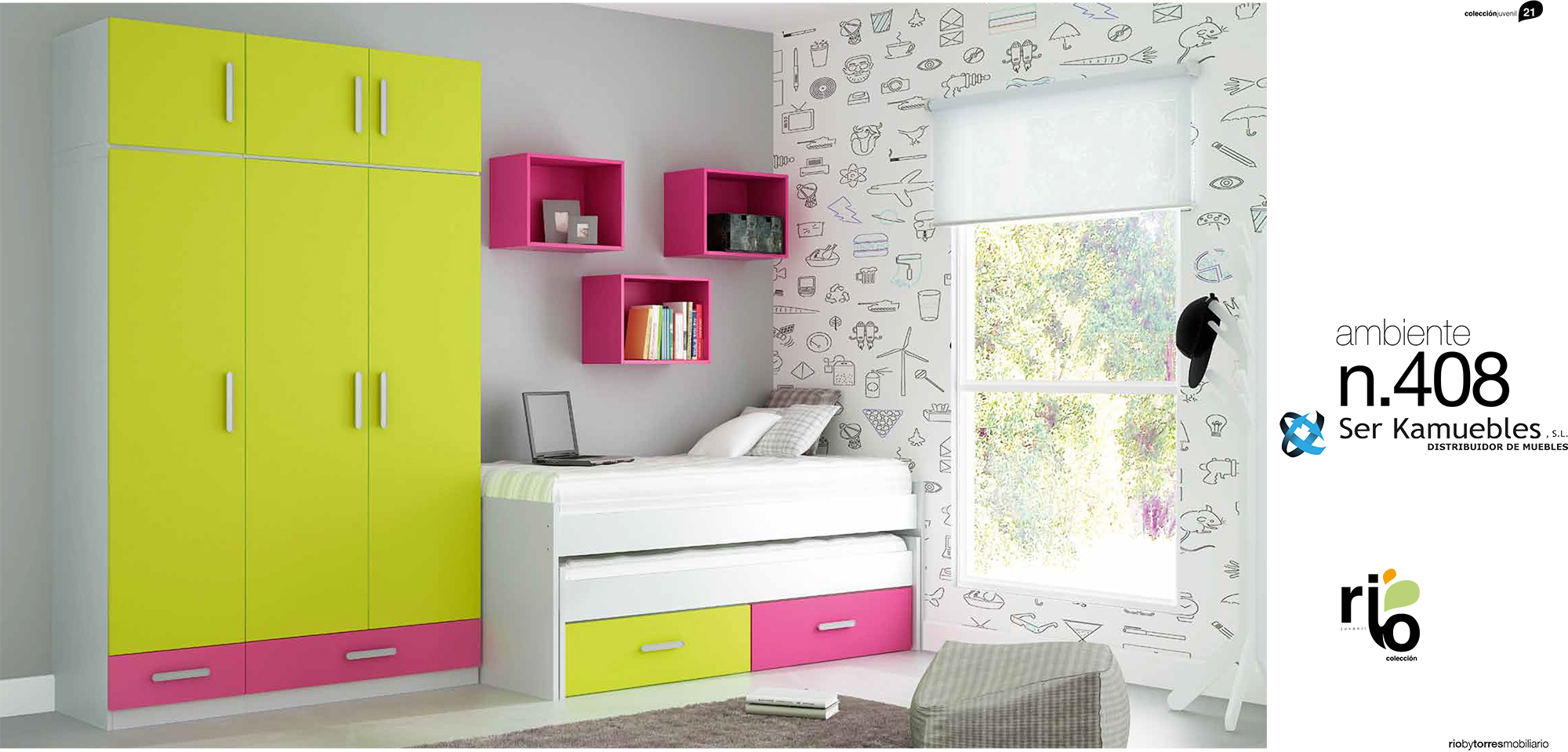 Dormitorios juveniles Ser Kamuebles Muebles Alfredo3